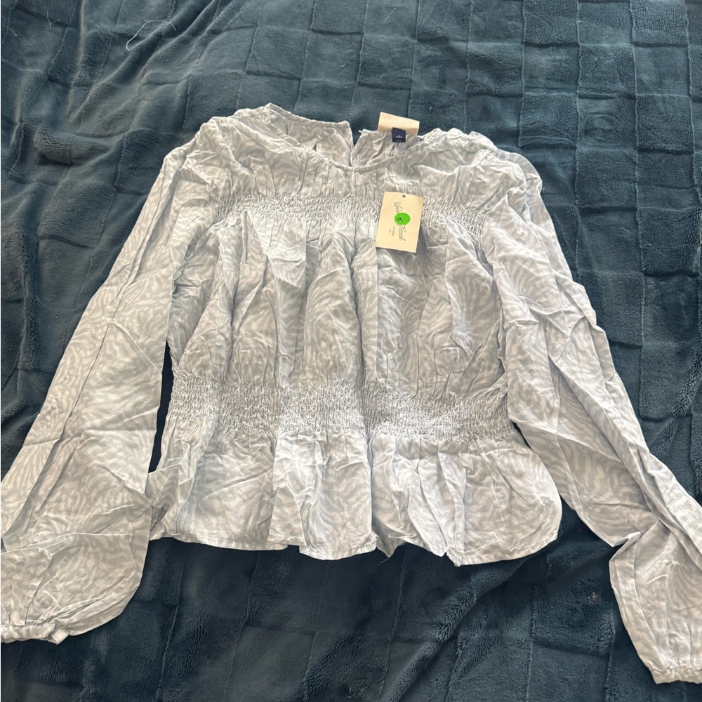Universal Thread Light Gray Women's Blouse